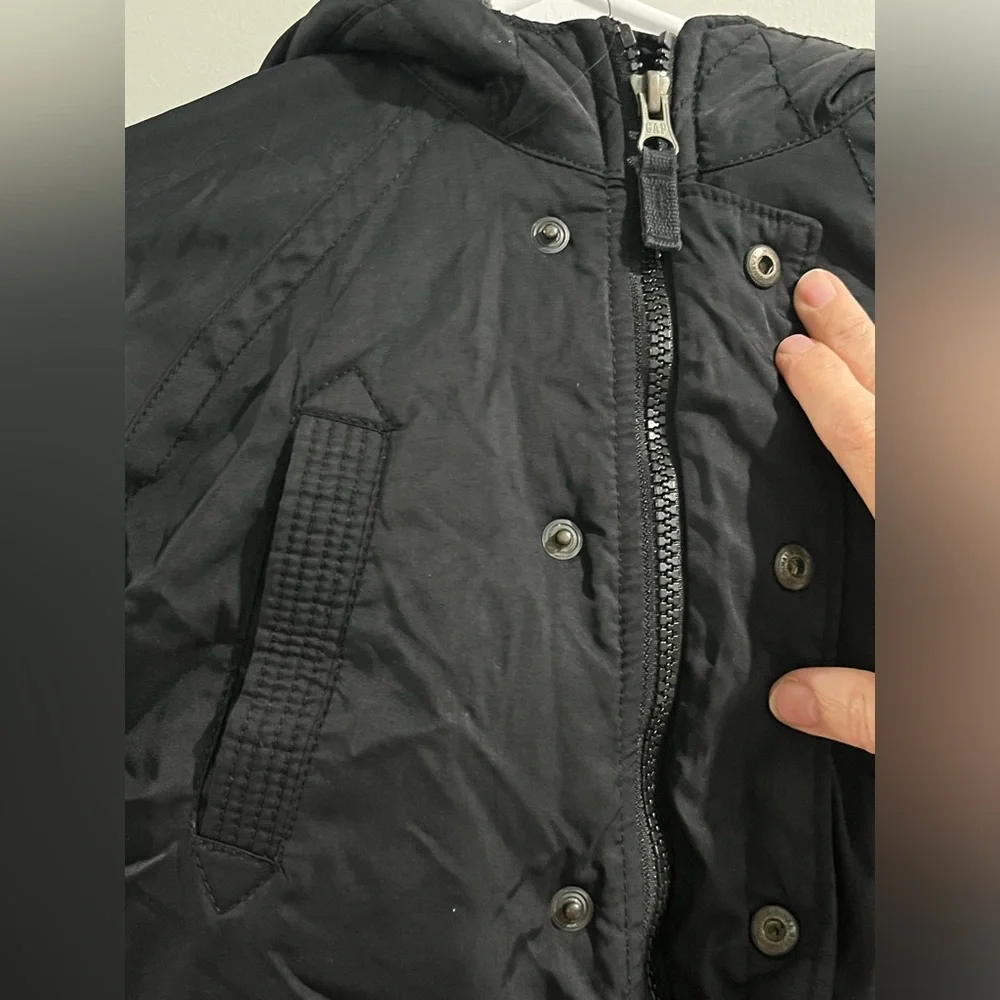 GAP Kids Black Puffer Jacket with Hood